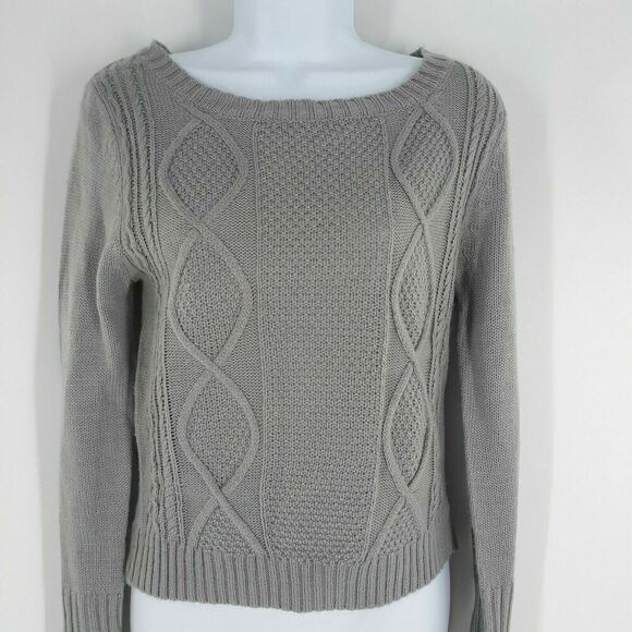 Heart-n-Crush Sweater Women's Size Medium Soft Knitted Gray Long Sleeve Pullover - Picture 6 of 6